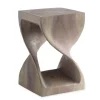18" Agate Gray Twisty Stool