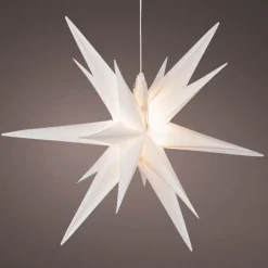All-Weather Lighted Hanging Moravian Star, 11.75