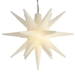 All-Weather Lighted Hanging Moravian Star, 4.75" dia.
