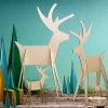 Alpine Wood Reindeer, Medium