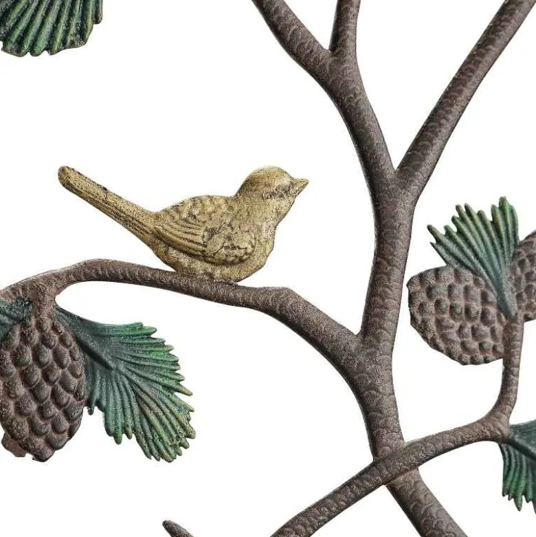 Aluminum Bird and Pinecone Trellis