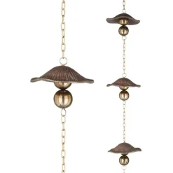 Aluminum Mushroom Rain Chain