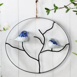 Art Glass Bird Wall Sculpture