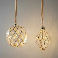 Battery Operated Micro LED Diamond Ornament