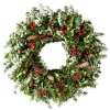 Berried Pine Cone Wreath with Hanger