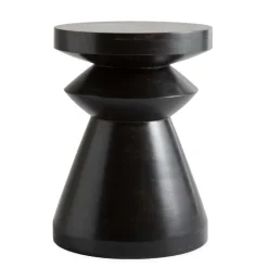 Black Chess Piece Side Table