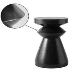 Black Chess Piece Side Table