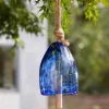 Blue Glass Garden Bell