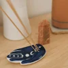 Blue Hand Moon Phase Incense Holder