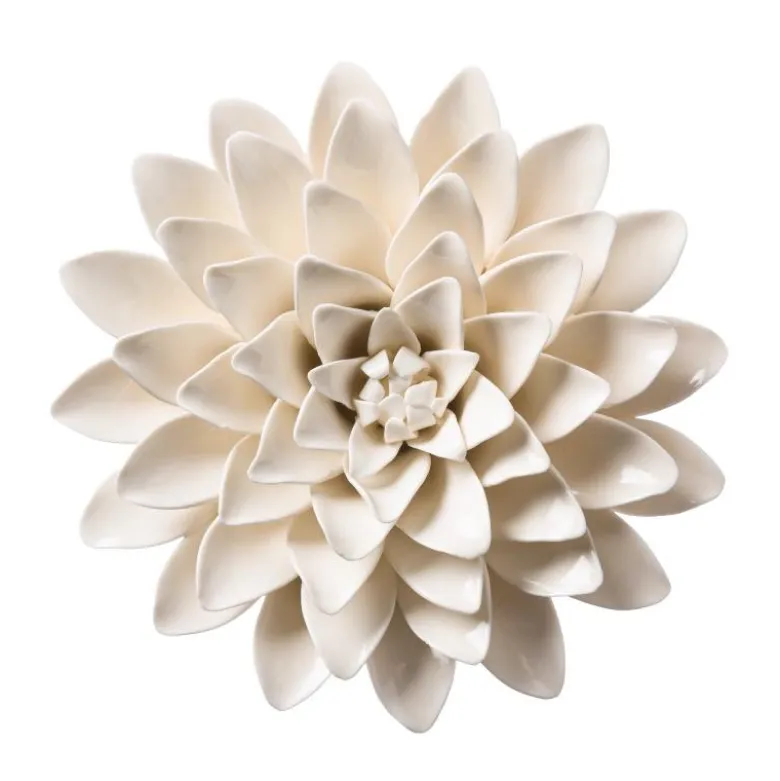 Blush Collection Ceramic Wall Flowers, Set of 3