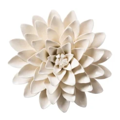 Blush Collection Ceramic Wall Flowers, Set of 3