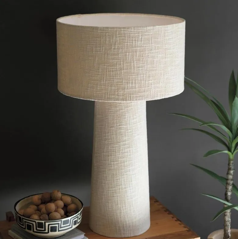 Boucle Fabric Table Lamp