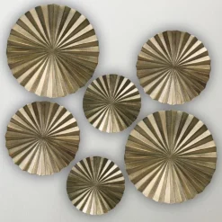 Brass Wall Art, Set of 6