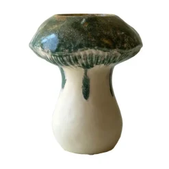 Ceramic Mushroom Vase (green)