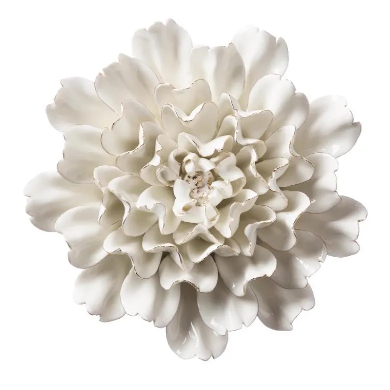 Ceramic Wall Flowers Holiday Collection, Set of 5