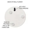 Ceramic Wall Flowers, 6" - Light Aqua