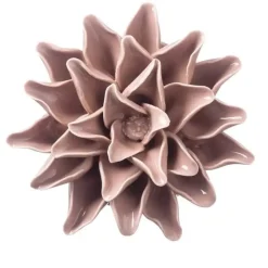 Ceramic Wall Flowers, 4" - Light Purple