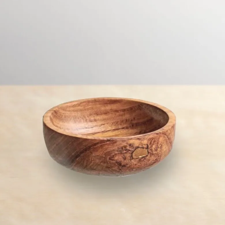 Chiku Teak Wood Bowl, Small