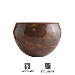Copper Finish Hose Pot