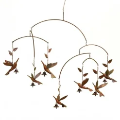 Copper Hummingbird Mobile Chime
