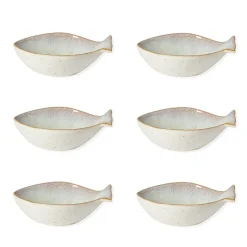 Dori Dourada 6" Bowls, Set of 6 (nacar)
