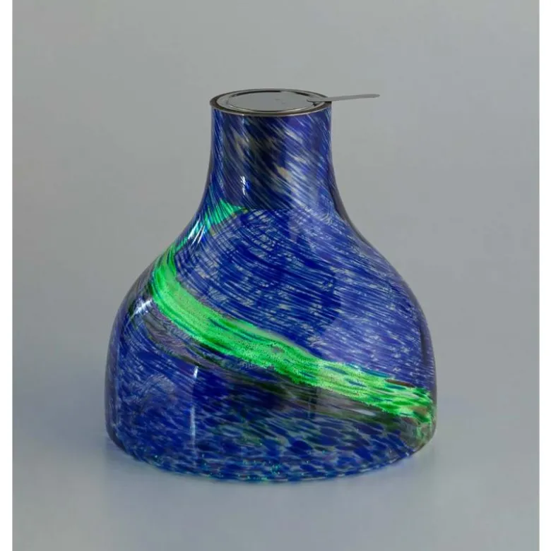 EchoFlame Glowing Glass Tabletop Fire Bowl