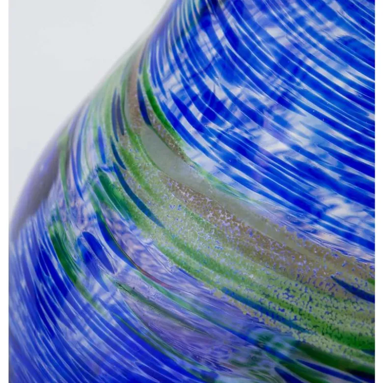 EchoFlame Glowing Glass Tabletop Fire Bowl