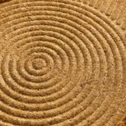 Embossed Coir Doormat Collection - Sand
