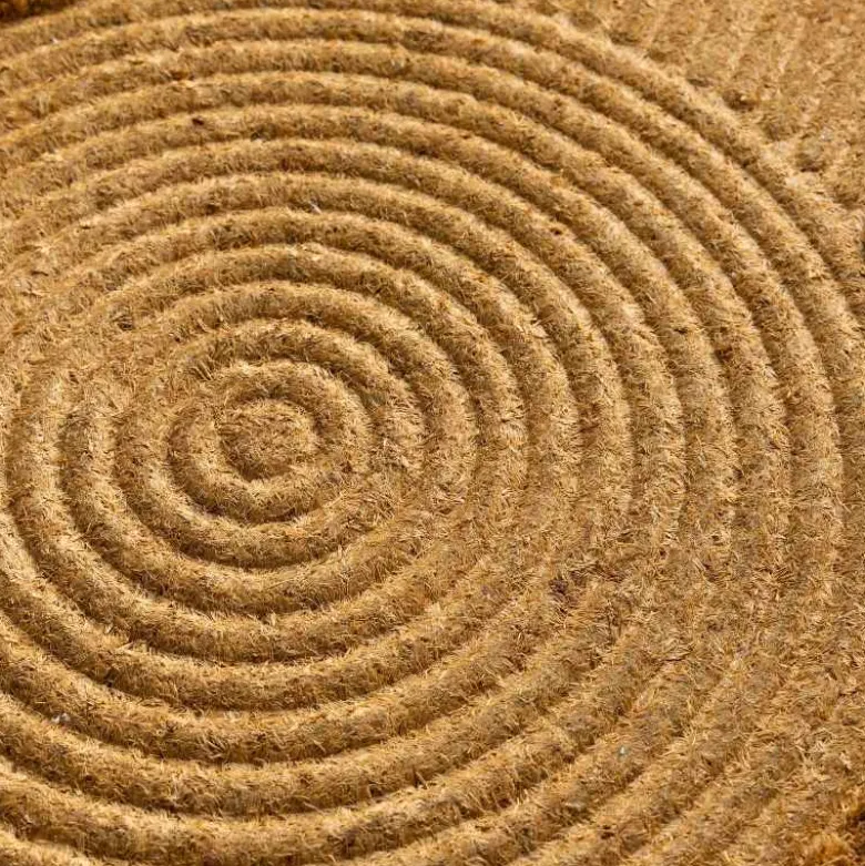 Embossed Coir Doormat Collection - Sand