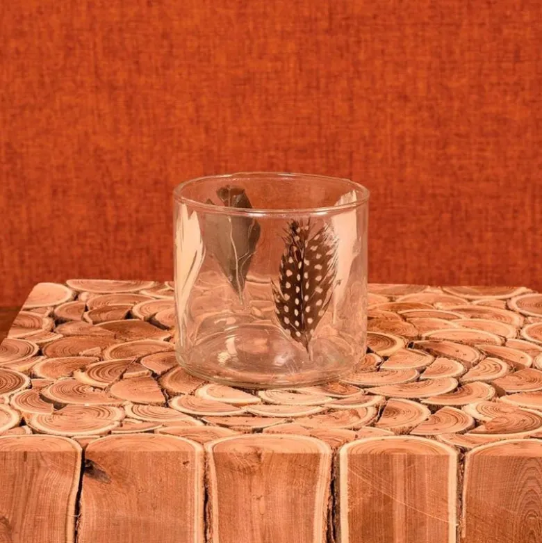 Enameled Feather Hurricane, Large