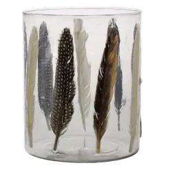 Enameled Feather Hurricane, Large