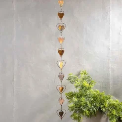 Encircled Metal Heart Hanging Art