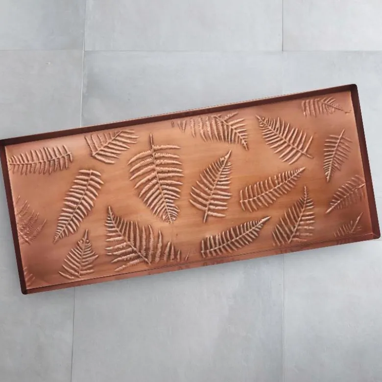 Fern Copper-Finish Boot Tray