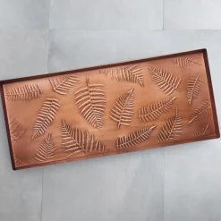 Fern Copper-Finish Boot Tray