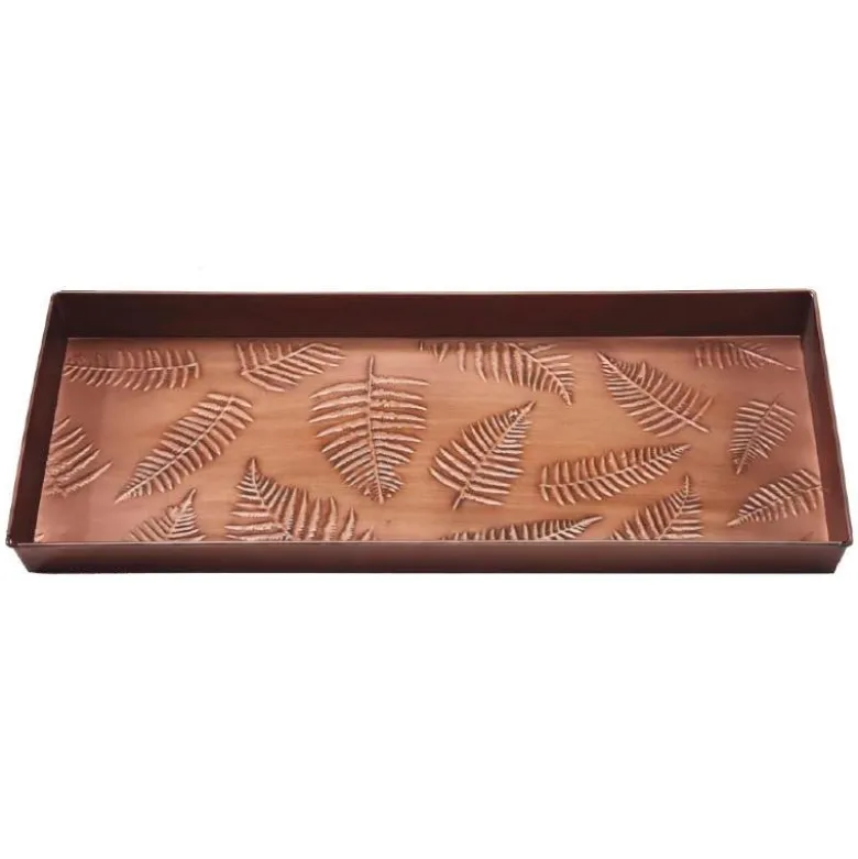 Fern Copper-Finish Boot Tray