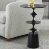 Flight Black Accent Table