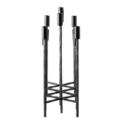 Forged Iron Taper Candelabra