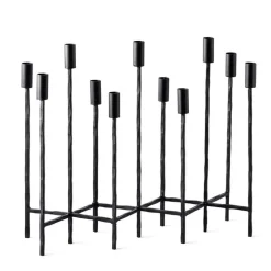 Forged Iron Taper Candelabra