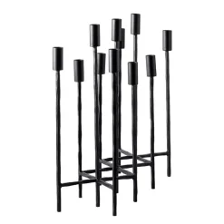 Forged Iron Taper Candelabra