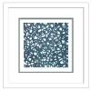 Framed Abstract Paper Wall Art - Blue Coral Set of 2