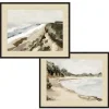 Framed Giclée Wall Art - Bluff Bay Set of 2