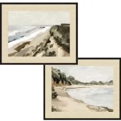 Framed Giclée Wall Art - Bluff Bay Set of 2