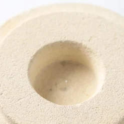 Glass and Sandstone Tealight Holders, Set of 3