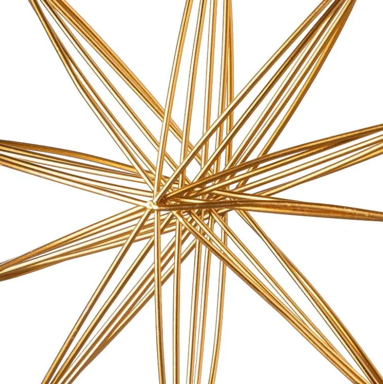 Gold Star Ornament, 8"Dia.
