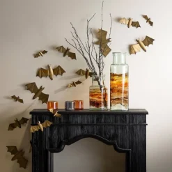 Hand-Blown Recycled Amber Glass Vase, 17.75