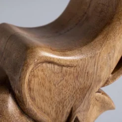Hand-Carved Wooden Elephant Wine Bottle Display