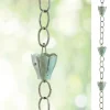 Handcrafted Crocus Flower Rain Chain - Blue