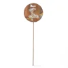 Handcrafted Flamed Copper Herb Stake - Basil
