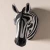 Handcrafted Haitian Artisan Paper Mache Zebra Head
