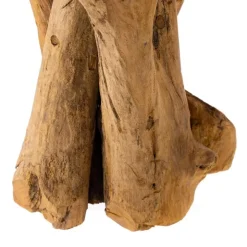 Handcrafted Teak Branch Candelabra
